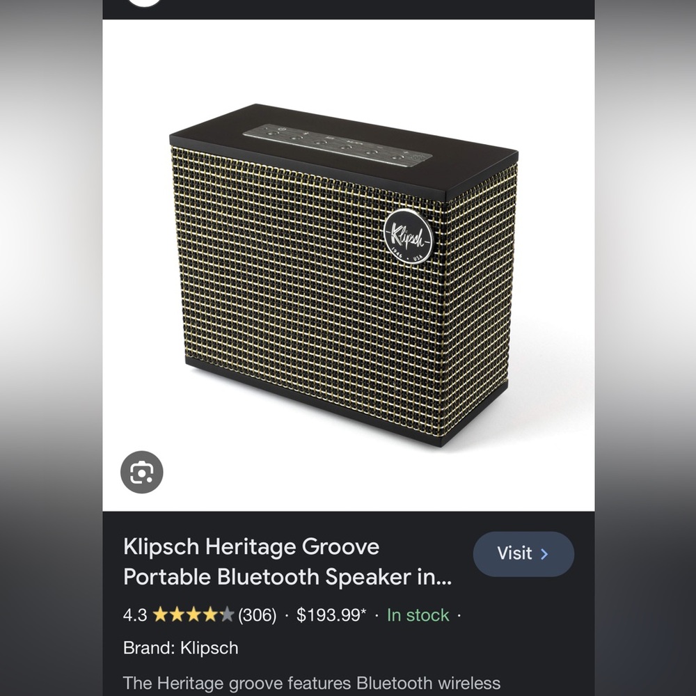 NIB KIipsch Heritage Groove Speaker